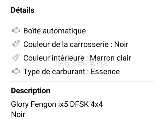DFSK Glory ix5 Fengon occasion 3163425