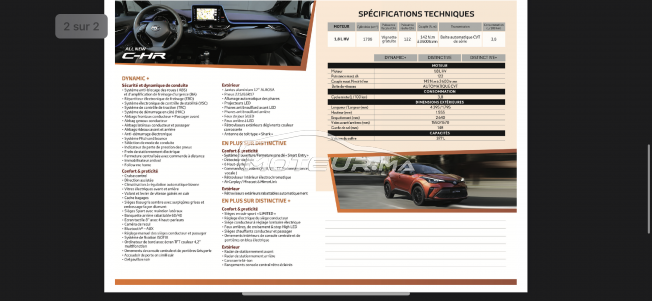 TOYOTA C-hr 1.8 hybride 122 distinctive + occasion 1793322