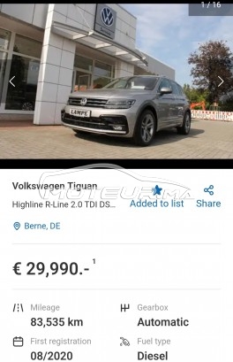VOLKSWAGEN Tiguan Adil el yamlahi occasion 1864024