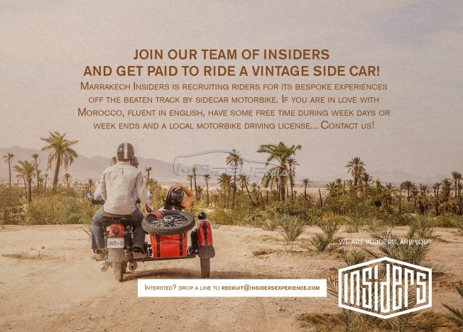 Consultez tous les avis sur le sujet: marrakech insiders recrute des riders freelance! sur le forum moto, scooter, quad, vtt  de Moteur.ma le portail des voitures au Maroc