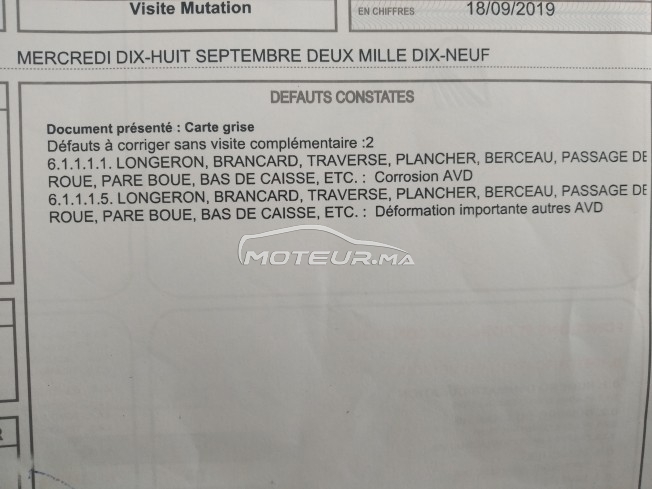 Consultez tous les avis sur le sujet: défauts visite technique sur le forum voiture, automobile, bagnole  de Moteur.ma le portail des voitures au Maroc