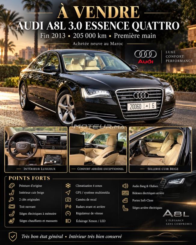 Audi A8L 3.0 Essence Quattro, Fin 2013.