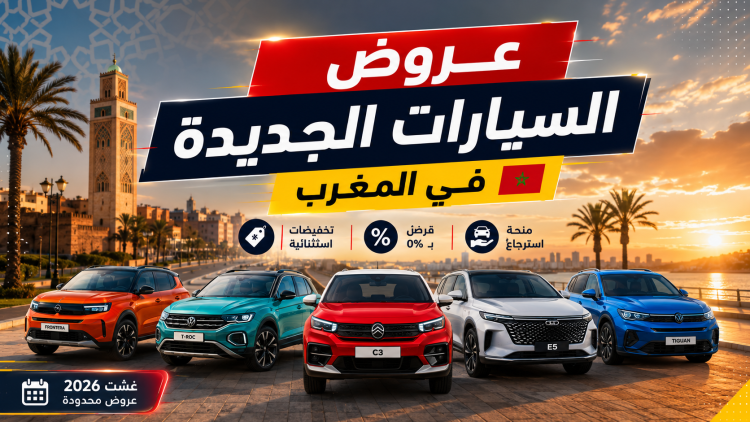 عروض السيارات الجديدة في المغرب – غشت 2026: أفضل التخفيضات والتمويلات المتوفرة حالياً